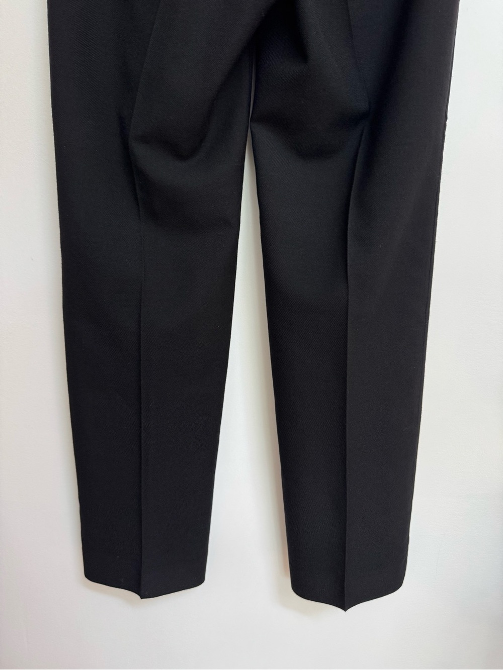 Banana Republic High Rise Straight Leg Italian Wool Pants Women 8 Long Black - Picture 8 of 11